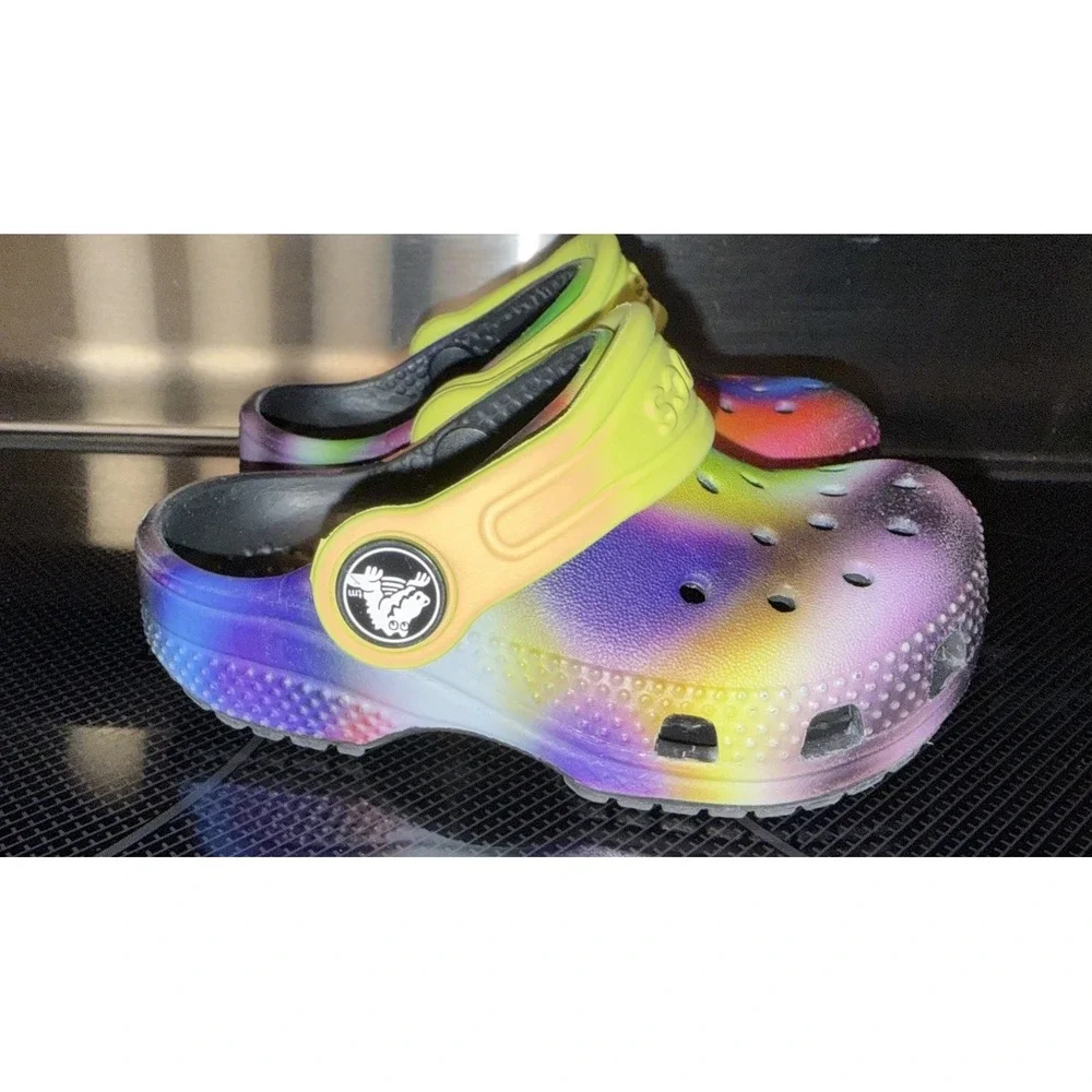 Crocs Colorful Size 5‎ Toddler Slip On Clogs